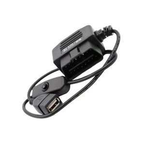 Bộ chuyển đổi sạc USB OBD trên ô tô BTM 50Cm DC8V-40V Đầu vào vào 5V 2 1A Cáp đầu ra có công tắc cho các thiết bị điện tử khác nhau và U