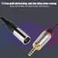Apill 3.5mm Mạ Vàng Cắm Hợp Kim Kẽm Vỏ Ngoài Cáp Âm Thanh Mini XLR 3pin Nam cho Máy Ảnh Thiết Bị Chụp Ảnh
