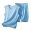 Trẻ Em Modal Bộ Đồ Ngủ Bé Trai Homewear Mỏng Phong Cách Mùa Hè Áo Vest Phù Hợp Với Băng Lụa Bé Trai Quần Short Cho Bé