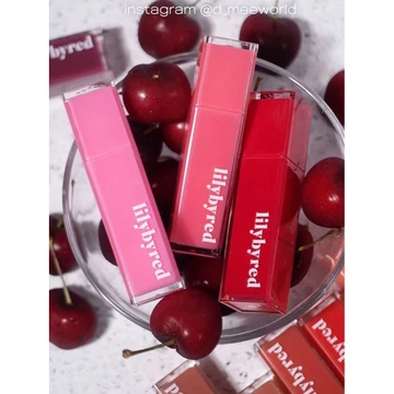〖 Baa 〗 Sản phẩm mới Hàn Quốc Lilybyred Water Gloss Son bóng BloodyCoating Juice Syrup Dưỡng ẩm Son bóng