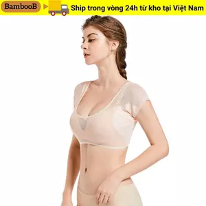 Quần áo thấm mồ hôi BAMBOOB, Áo vest quấn ngực khô nhanh siêu mỏng, Áo vest lưới trong suốt có thể giặt được chống mồ hôi có thể giặt được cho nữ