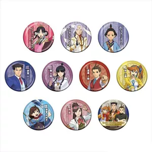 Ace Attorney Phoenix Wright Apollo Justice Athena Cykes Maya Fey Anime Huy Hiệu Pin 58mm Sưu Tập