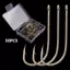 AA 50 Chiếc Móc Câu Cá Bay Phụ Kiện Câu Cá Bộ Thép Gai Vòng Tròn Đơn Cá Chép Móc Cao Thép Carbon Biển Fishinhook Kim Loại Là Durab VN