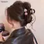 Bigapple Ngọc Trai Thanh Lịch Vuốt Tóc Cho Nữ Bé Gái Đơn Giản Lớn Cá Mập Kẹp Tóc Nhựa Hợp Thời Trang Đa Năng Phụ Kiện Tóc Quà Tặng RDG