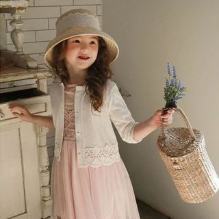 Áo Chống Nắng Ren Thanh Lịch Cho Bé Gái - Cardigan Mỏng Nhẹ, Phong Cách Công Chúa Dễ Phối