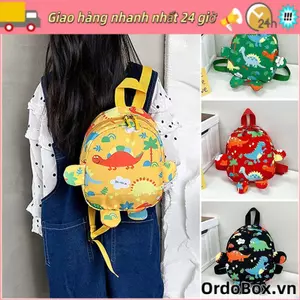 ORDOBOX Ba lô cho bé Động vật hoạt hình Khủng long Nylon Túi đi học mẫu giáo