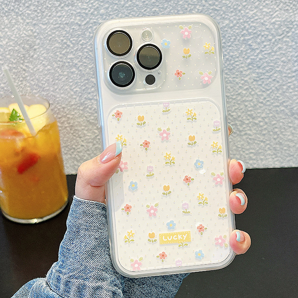 Ốp Điện Thoại Acrylic Mờ Hoa Nhiều Màu Sắc 2 Trong 1 Cho iPhone 17 Pro Max 16 15 14 Vỏ Bảo Vệ Chống Sốc