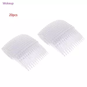 Woke Nhựa Trong Suốt Kẹp Tóc Lược Nữ Cô Dâu Cưới Lạ Mắt Phong Cách Tóc DIY Veil Giá Đỡ Trong Suốt Làm Đẹp Tạo Kiểu Dụng Cụ