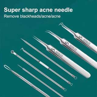 ⚡12h⚡[PNPIA] Bộ Nặn Mụn 8 Món / Đèn led Gắn nhíp / Gương Nặn Mụn VN