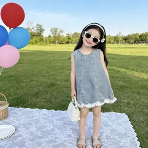 Váy Hàn Quốc không tay mùa hè cho bé gái Thời trang dễ thương