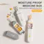 TRTR Hộp đựng thuốc 3 phần Hộp đựng thuốc hàng ngày Hộp đựng thuốc di động Hộp đựng thuốc du lịch cho nhà thơ Hộp đựng thuốc chống ẩm VN