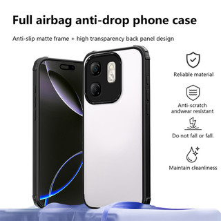 Áp dụng cho Oppo Reno15 F CPH2801 Reno15 FS RENO15F CPH2801 Vỏ điện thoại vỏ mềm bảo vệ đệm khí bốn góc trong suốt cao cấp