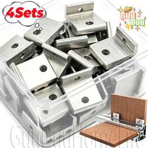 Giá đỡ kệ đai ốc T Slot - Đầu nối gắn bảng điều khiển bên - Chốt lắp ráp nhanh - Bộ phận cố định hồ sơ hợp kim nhôm - Chống ăn mòn, Bền / Miễn phí vận chuyển