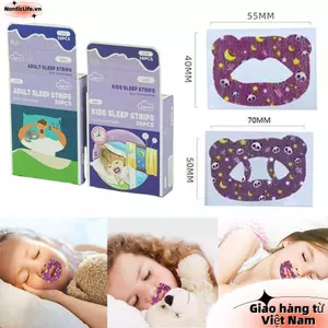 NORDICLIFE 30 Miếng Dán Thở Miệng, Ngăn Ngáy Chăm Sóc Sức Khỏe Miệng Băng Đóng Cửa, Vải Không Dệt Thoáng Khí Hỗ Trợ Giấc Ngủ Chống Ngáy Dán Cô Gái