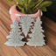 3 Cây Giáng Sinh Kim Loại Thép Carbon Cắt Khuôn DIY Vải Album Ảnh Thiệp Chúc Mừng Cắt Chết Giấy Thủ Công Sổ Lưu Niệm Dập Nổi Khắc Bản Mẫu