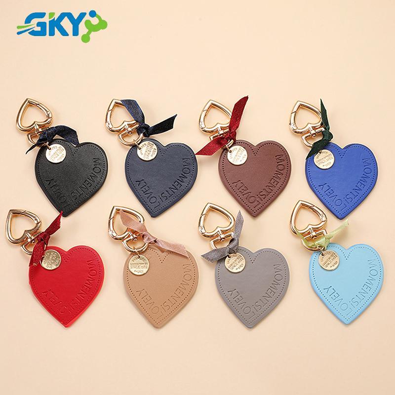 GKY Nữ Móc Khóa Da Trái Tim, Thời Trang, Móc Xe/Nhà/Túi, Charm Mặt Dây, Quà Tặng