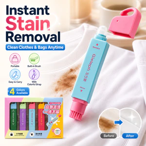 Bút tẩy vết bẩn di động có bàn chải, Chất tẩy rửa tức thì cho túi đựng quần áo, Bộ tẩy vết bẩn du lịch có dây đeo