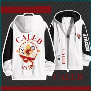 SY3 Love and Deepspace Caleb Áo Hoodie vẽ tay mùa xuân thu Áo khoác thoải mái YS3