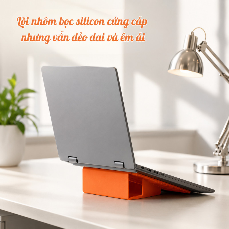 Giá Đỡ Điện Thoại Máy Tính Bảng Silicon Uốn Dẻo GoMarket - Giá Đỡ Gấp Xếp Linh Hoạt Chống Trơn Trượt Đa Năng