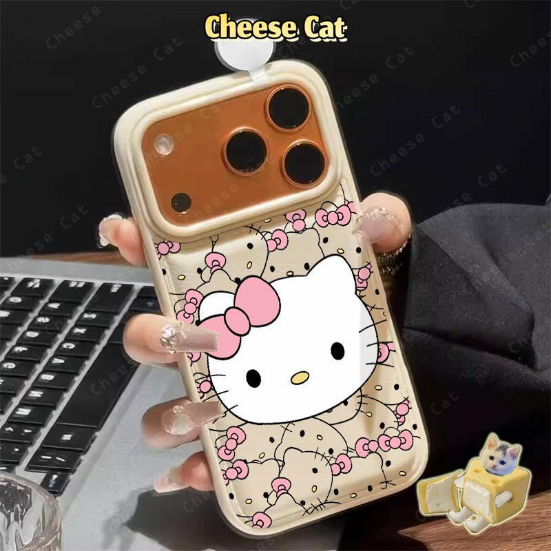 cho Kitty Hồng Ốp Điện Thoại Cho iPhone 17 13 12 14 11 Pro 15 Plus 16 Pro Max Xs Max XR 7Plus 8Plus Bao Da Điện Thoại