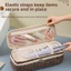 Túi đựng máy sấy tóc GUSTAVA, Dụng cụ sắp xếp dụng cụ làm tóc nhẹ hai lớp, Túi đựng đồ du lịch dung tích lớn bằng vải Cotton cầm tay Đồ dùng gia đình du lịch