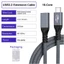 Cáp USB3 2 Loại C bện độ bền WU để truyền Video 4K sạc nhanh