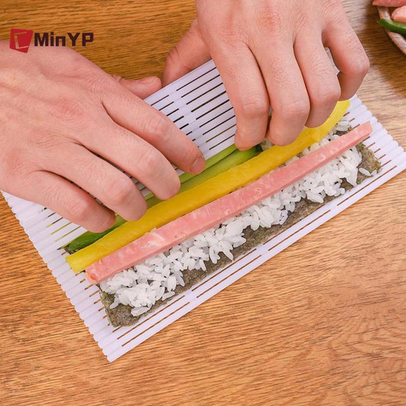 CMinYP DIY Sushi Con Lăn Thảm Có Thể Giặt Được Tái Sử Dụng Cuộn Sushi Khuôn Thảm DIY Thực Phẩm Cán Cơm Cán Máy Làm Bánh Cuộn Miếng Lót Vinh Quang