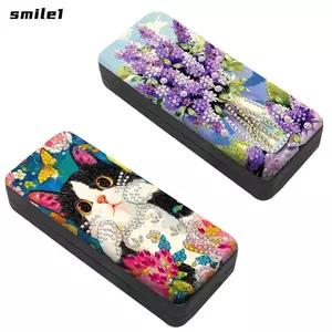 Kính CƯỜNG, Kính Mắt Họa Tiết Mèo DIY, Hộp Kính Mát Tranh Nghệ Thuật Pha Lê Nghệ Thuật Sáng Tạo Cho Nữ Mới Bắt Đầu