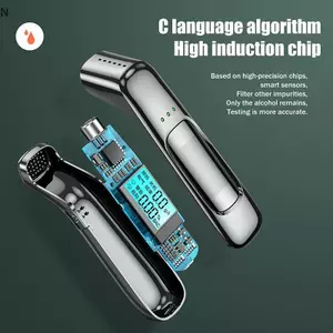 NS Máy kiểm tra cồn không tiếp xúc Độ chính xác cao Máy đo hơi thở Aeter USB Màn hình LCD có thể sạc lại Kỹ thuật số Máy dò cồn di động NS