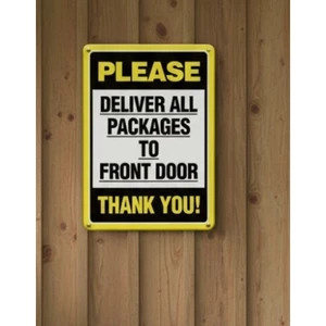 CIFbuy Vui lòng giao hàng Gói biển hiệu kim loại cửa trước, mảng bám treo mũi tên sắt 20x30cm Trang trí ngoài trời trong nhà