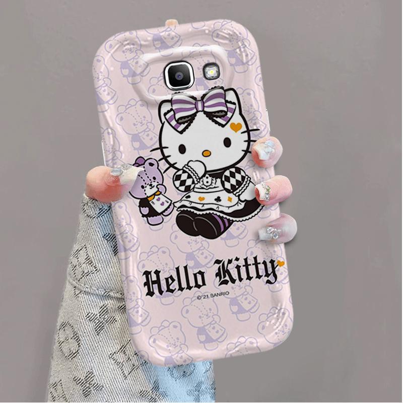 Ốp Silicon Hoạt Hình Cho Samsung J7 Prime ON7 2016 Bảo Vệ 3D Vỏ Điện Thoại Mềm TPU Kitty Sinh Viên Chống Sốc Ốp Lưng