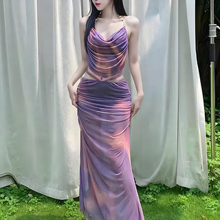 Nova-Bộ Bikini 3 Mảnh Nhuộm Tie-Dye, Đồ Bơi Nữ Gợi Cảm Váy Dài Thời Trang Đi Biển Kỳ Nghỉ Du Lịch Bộ Bikini