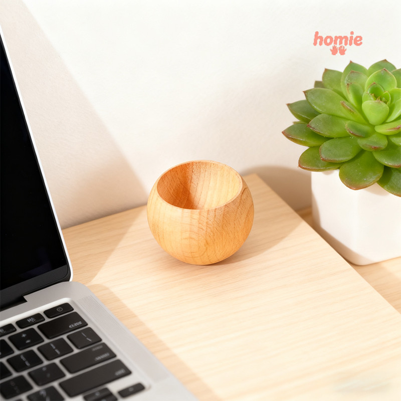 ✨Homie✨ Máy Khuếch Tán Gỗ Thơm Tinh Dầu Máy lọc không khí và khuếch tán hương thơm tròn cho ô tô/phòng ngủ