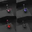 AqToCna Niche Tính Khí Trang Sức Thép Titan Miey Kim Cương Inlay Rốn Móng Tay Bụng Nút Nhẫn Rốn Xuyên Vòng Xoắn Bông Tai Trang Sức Cơ Thể AqToCna