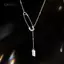 AqToCna Thời Trang sel Dây Xích Khóa Pin Nelace Cho Nữ Cô Gái Choker Trang Sức Cấu Hình Thấp Thiết Kế Sang Trọng Xương Đòn Dây Xích Nelace AqToCna