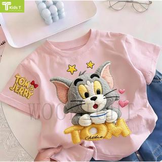 COD✅ (Hồ Chí Minh)Kids T Mall Áo phông tay ngắn In hình hoạt hình Áo Kiểu rộng và ấn tượng Trẻ em thời trang #VN1255