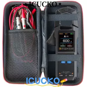 Đồng hồ đo kẹp ICUCKO, Hộp đựng lớp lót xốp đa năng, Túi vạn năng kỹ thuật số vỏ cứng chống sốc chuyên nghiệp để bảo vệ dụng cụ FNIRSI DMC-100