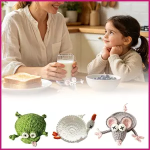 Móc Coaster Handmade Hình Động Vật Miếng Lót Đế Lót Ly Cho Bàn Cà Phê Cho Bàn Làm Việc Nhà Quầy Bar Quán Cà Phêidaevn