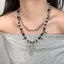 Nhíp Gothic Tối Phong Cách Đính Hạt Gai Đinh Tán Chữ Thập Nelace Nữ Punk Vintage Hai Lớp Dây Chuyền Trang Sức Phụ Kiện VN