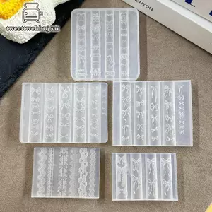 Nhíp 3D Khuôn Làm Móng Silicon Dụng Cụ Làm Móng Tay Hoạt Hình Nơ Thỏ Khung Đá Quý Móng Tay Quyến Rũ Khuôn Móng Tay Nghệ Thuật Phụ Kiện Đồ Dùng Móng Tay VN