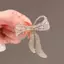 Nhíp Nơ Dây Buộc Kim Cương Giả Thổ Cẩm Nữ Đơn Giản Cá Tính Thời Trang Pin Phù Hợp Với Chống Ánh Sáng Xòe Trang Sức Quà Tặng VN