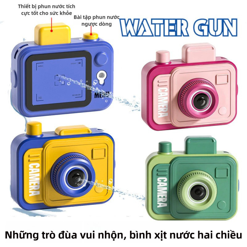 Máy Ảnh Xịt Nước Hai Mặt - Đồ chơi prank vui nhộn, chơi nước lễ hội Songkran | Quà tặng trẻ em, tiệc bể bơi
