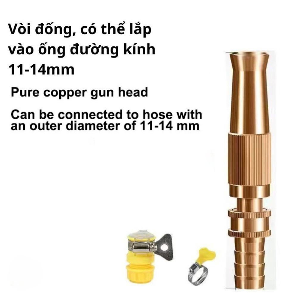 Bộ Vòi Xịt Nước Áp Lực Cao HomeMate 3 Chế Độ Kèm Dây 5M/10M/15M/20M, Vòi Tưới Cây Rửa Xe Đa Năng