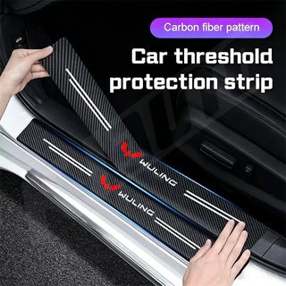 WuLing Cửa Ô Tô Bảo Vệ Bệ Cửa Chống Trầy Xước Ngưỡng Thảm Tấm Còng Cửa Tự Động Bảo Vệ Miếng Dán Cho Wuling Cortez Almaz Air EV Confero DB S Phụ Kiện Nội Thất