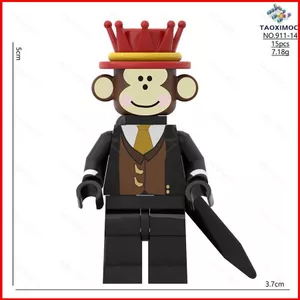 BH2 Roblox Trộm Brainrot Nhện Đỏ Khỉ Vua Cánh Quý Ông Khối Xây Dựng Bộ Sưu Tập HB2