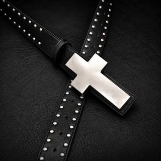 Thắt lưng chéo BRBRAA Punk, Thắt lưng đinh tán Gothic Y2K, Da PU hợp thời trang Retro Hip Hop Dạo phố Thắt lưng cho nam nữ Quần jean