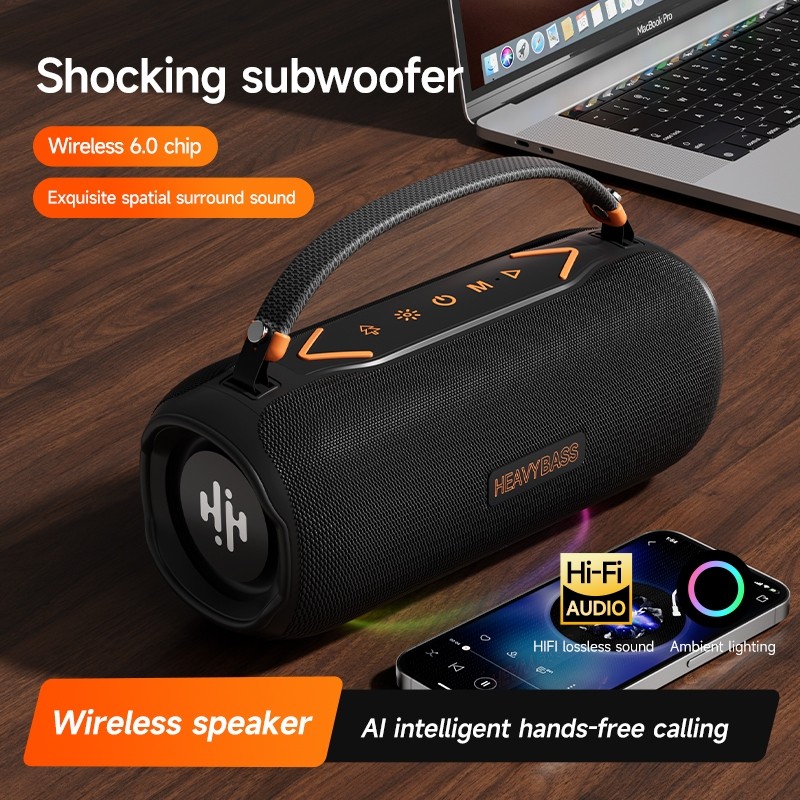 Loa Bluetooth Heavy Bass 10 Công Suất 30W Âm Bass Căng Pin Trâu LED RGB Nháy Theo Nhạc