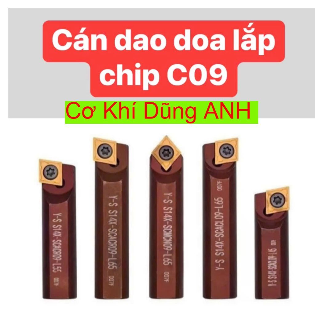 Cán dao doa lỗ lắp mảnh C09 CCMT09 chiều dài từ 35mm đến 95mm