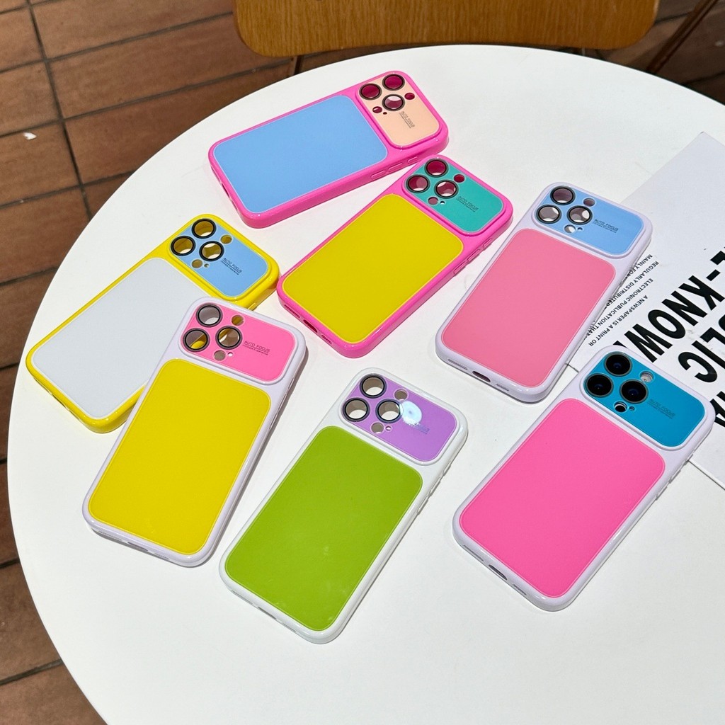Thay đổi ngay lập tức sang màu tương phản Multipalamine iPhone14 / 13 Thích hợp cho vỏ điện thoại Apple 17 / 16 / 15PROMAX Vỏ chống sốc