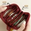 Túi đựng đồ trang sức du lịch NICOLOO, Túi đựng đồ trang sức di động bằng da PU, Túi đựng đồ trang sức chống nước nhiều lớp Dopamine